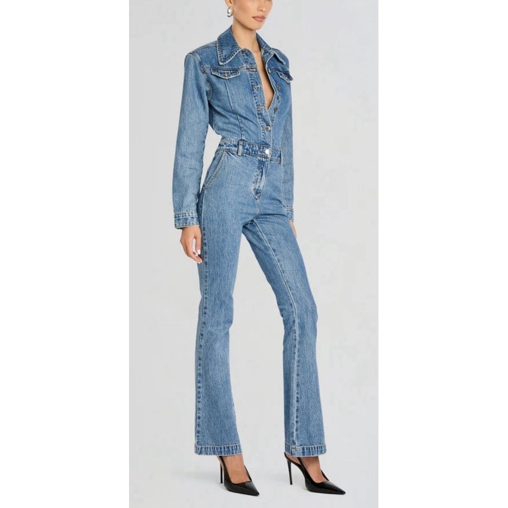 SER.O.YA Blue Denim Jumpsuit S NWT